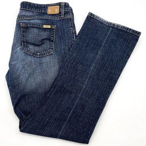 Levi Strauss Jeans Misses 16M Womens Signature Low Rise Bootcut Blue Denim Faded